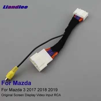 Liandlee 18 Zatiči Priključek Žice Za Mazda 3 Mazda3 2017/2018/2019 RCA Kabel Pogled od Zadaj Kamero Originalni Video