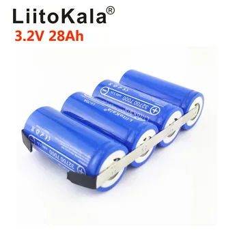 LiitoKala 3.2 V LiFePO4 32700 Baterije 14Ah 21ah 28ah 35ah 24Ah Neprekinjeno Odvajanje Največ 55A Visoko zmogljiva baterija+Nikljeve plošče,