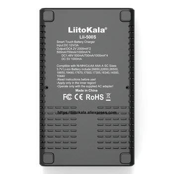 Liitokala Lii-500 Lii-PD4 LCD 3,7 V 18650 18350 18500 21700 20700B 20700 14500 26650 baterije AA NiMH Baterije Litij-Polnilnik