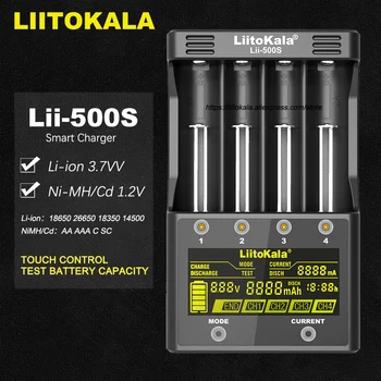 Liitokala Lii-500 Lii-PD4 LCD 3,7 V 18650 18350 18500 21700 20700B 20700 14500 26650 baterije AA NiMH Baterije Litij-Polnilnik