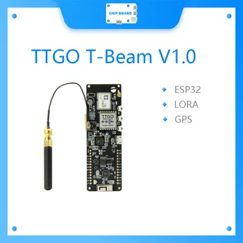 LILYGO TTGO T-Žarek V1.0 ESP32 LORA 433/868/915/923MHZ WiFi Brezžični Modul Bluetooth GPS NEO-M8N IPEX 18650 Baterijo Imetnika
