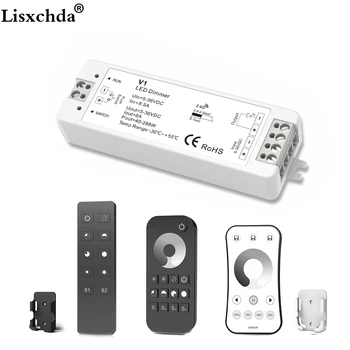 Lisxchda LED Dimmer 12V 5V 24V 36V 8A PWM Brezžični RF LED stikalo za kratke luči Stikalo NA OFF z 2,4 G Odd. za Enotni Barvni LED Trakovi Luči