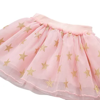 Lovely Baby Dekleta Tutu Krila Poletja Zvezda Tiskanja Očesa Princesa Deklice Mini Balet Ples Krilo Žogo Obleke za Dojencek Dekliška