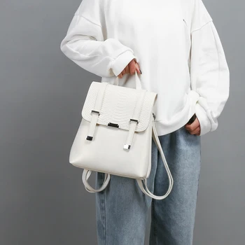 Luksuzni dame nahrbtnik 2020 novo kača vzorec vrečko visoke kakovosti večnamensko študent šolsko oblikovalec design potovalna torba