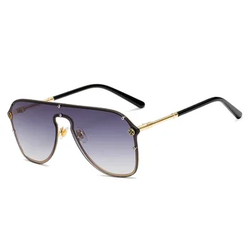 Luksuzni En Objektiv Punk sončna Očala Ženske 2020 Letnik Rimless sončna Očala Moških Sunglass Oculos Feminino Lentes Gafas De Sol UV400