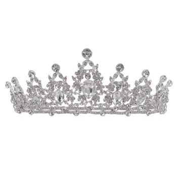 Luksuzni Poročne Kron Headdress Ročno Tiara Nevesta Glavo Princesa Diadem Kraljica Krono, Poročni Dodatki, Lase, Nakit