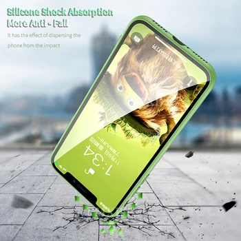 Luksuzni Primeru Telefon Tekoče Silikona Ogledalo Kaljeno Steklo Kritje Za iPhone 11 Pro XS Max X XR 8 7 6 Plus Telefon 2020 SE telefon lupini