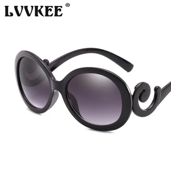 LVVKEE 2021 Luksuzne blagovne Znamke sončna Očala Ženske Modni Črno Retro sončna Očala za Ženske Visoke Kakovosti Vintage Lunette De Soleil Femme
