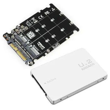 M. 2 SSD za U. 2 Adapter 2v1 M. 2 NVMe in SATA-Bus NGFF SSD da PCI-e U. 2 SFF-8639