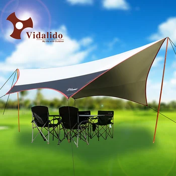 M 500*470 cm ne poljaki Vidalido prostem ultra-veliko srebrno prevlečenih nadstrešek šotor anti-ultravijolično plaži nadstrešek dežnik