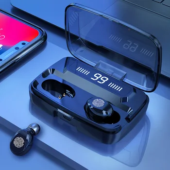 M11 Bluetooth 5.0 TWS Slušalke za Prostoročno Športi, Hi-fi Stereo Dotik TWS Brezžične Slušalke Touch Kontrole Brezžični Čepkov