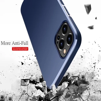 Magnet Avto Magnetno Držalo Mehko TPU Silikon Case Za iPhone 12 11 Pro Max 6 6S 8 7 Plus X XS XR XS SE Pokrov Coques Fundas Lupini