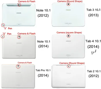 Magnet za Samsung Galaxy Tab 2 10.1 GT-P5100 P5110 P5113 p7500 in P7510 Tablični Primeru 360 Rotacijski Nosilec Projekcijska Stojala Usnja Kritju