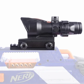 Mala Conch Vojaško Taktično Plastičnih Povečevalno Obseg Nastavite z 10 cm Železniškega Adapter za Nerf Blaster/ Stryfe/N-Stavke Elite Infinu