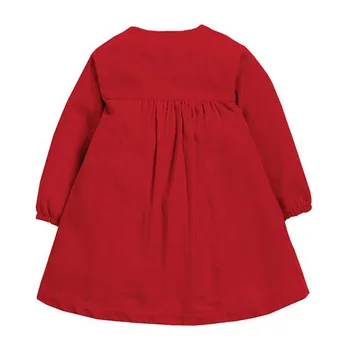 Malo maven Dekleta Obleko z Eno-zapenjanje 2020 Božič Obleko za Baby Dekleta Velvet Krava Dekleta Poročno Obleko Otroci Obleko