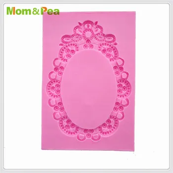 Mama&Grah MPA1820 Cvetlični Okvir, Oblikovan Silikonsko Plesni Torto Dekoracijo Fondat Torto 3D Plesni, Hrana Razred