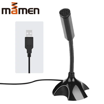 MAMEN Desktop Mini USB-Mikrofon Omni-directional Kondenzatorja Microfone za Omrežje, klepet, Video konference, Igranje igre Stojalo Mic