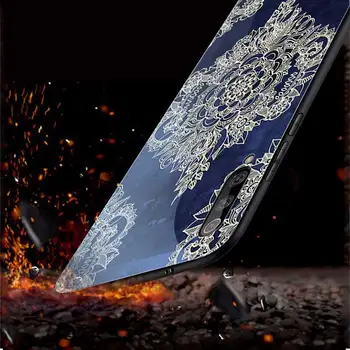 Mandala Čakro Primeru Za Xiaomi Redmi Opomba 8 9 7 6 Pro 8T Mi Opomba 10 9 T 8 Pro SEBI A3 A2 Lite 6X F1 Poco X3 Kaljeno Steklo Fundas