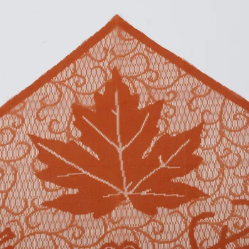 Maple Leaf Bučna Namizni Tekač Zahvalo Za Dekoracijo Doma Čipke Prt Za Zahvalni Dan Praznične Počitnice Stranka Dobave