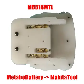 MBB18MTL Električne Energije Orodje Adapter Pretvornik uporaba Metabo 18V Li-ion Baterija za Makita Litij-Pralni Zamenjajte BL1830 BL1815