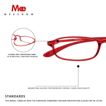 Meeshow TR90 računalnik obravnavi očala ženske, moške očala očala zaščito proti modra svetloba očala ženske Presbyopia R1007
