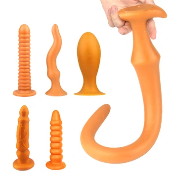 Mehko Analni Dilator Super Velikost Analni Silikonski Čep Butt Plug Analni Seks Igrače Moške Prostate Masaža Vaginalne Anus Expander Izdelke, Povezane S Spolnostjo