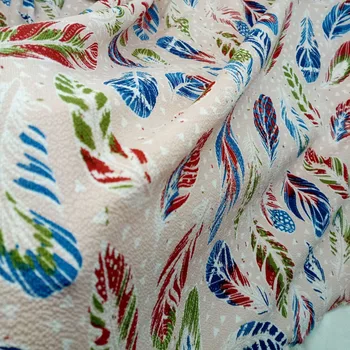 Mehurček preja Šifon tkanine Pero Tiskanje, vzorec Cvjetnim natisne šifon Obleko tkanine Poletje obleko materiala