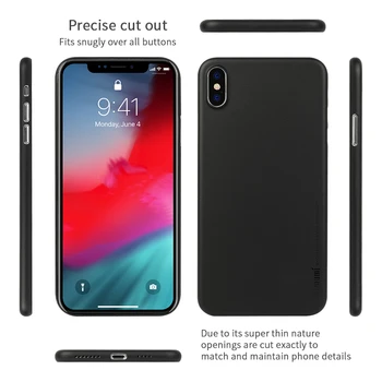 Memumi Primeru za iPhone XS Max 6.5 2018, Ultra Tanek 0,3 mm PP Mat Konča za iPhone Xs Max Slim Telefon Primeru Anti-prstni Odtisi