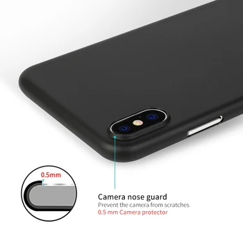 Memumi Primeru za iPhone XS Max 6.5 2018, Ultra Tanek 0,3 mm PP Mat Konča za iPhone Xs Max Slim Telefon Primeru Anti-prstni Odtisi