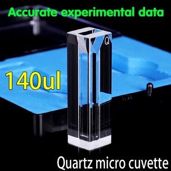 Mikro quartz fluorescence cuvette s pokrovom 140ul