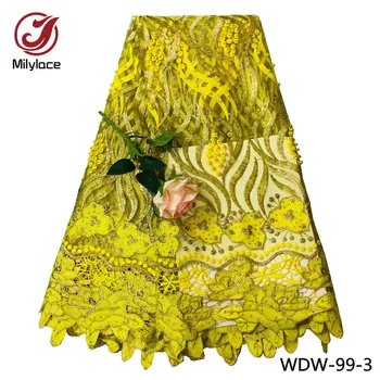 Milylace najnovejše vezene til tkanine, čipke z okrasnih visoke kakovosti francoski čipke tkanine nigerijski čipke tkanine WDW-99