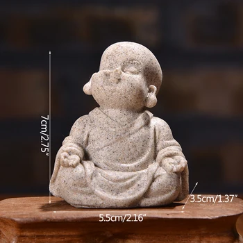 Mini Menih Obrti Doma Dekoracijo Buda Miniaturne Figurice Avto Lutka Okraski Peščenjak Malo Maitreja Namizje Oprema Darilo