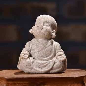 Mini Menih Obrti Doma Dekoracijo Buda Miniaturne Figurice Avto Lutka Okraski Peščenjak Malo Maitreja Namizje Oprema Darilo