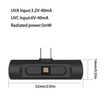 Mini Prenosni UVC Dezinfekcija z UV lučka LED mobilni telefon USB vmesnik C plug power Ročni Sterilizirajte UVC za -Samsung