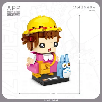 Mini Qute LOŠKI novo Totoro Kumamoto Medved Nutcracker Kralj Xiaomei brickheadz plastike stavbe, bloki figuric izobraževalne igrače