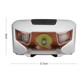 Mini Smerniki AAA Baterija Napaja Rdeče Svetlobe Bliskavice Bela Žaromet XBD LED Glavo Baklo Luči v Sili Luč Za Nočni Ribolov