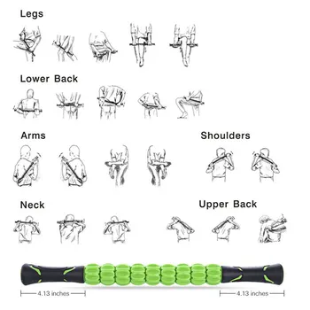 Mišična Masaža Roller Masaža Palico Lajšanje Sprostitev Mišic Telesa Massager Občutljivost Joga Telovadnici Palico Terapija Pilat Fitnes Orodje