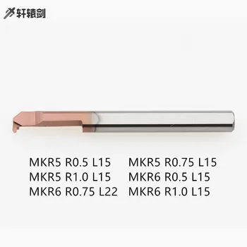 MKR5 R0.5 L15 MKR5 R0.75 L15 MKR5 R1.0 L15 MKR6 R0.5 L15 MKR6 R0.75 L22 MKR6 R1.0 L15 Karbida vrtalni in rezkalni rezalnik Mikro gl