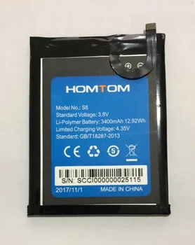Mobilni telefon baterija HOMTOM S8 baterije 3400mAh Originalne baterije 5.7 palčni MTK6750 Mobilne Opreme Originalne baterije