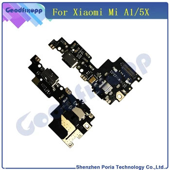 Mobilni Telefon Flex Kabli Za Xiaomi Mi A1 MiA1 Mi 5X Mi5X Dock Priključek Mikro USB Polnjenje prek kabla USB Vrata Flex Kabel Modula Odbor