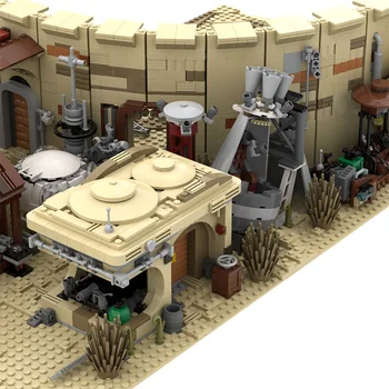 MOC-41406 Star Prostor Serije Vojne Tatooine Novo Upanje Mos Eisley Arhitekture Spaceport gradniki Združljiv Opeke DIY Igrače