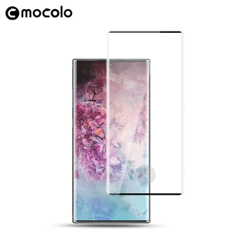 Mocolo 3D Ukrivljen celozaslonskem 9H Kaljeno Steklo Za Samsung Galaxy Note 10 PLUS Stekla Film Polno Kritje Screen Protector za Note10
