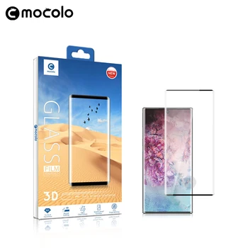 Mocolo 3D Ukrivljen celozaslonskem 9H Kaljeno Steklo Za Samsung Galaxy Note 10 PLUS Stekla Film Polno Kritje Screen Protector za Note10
