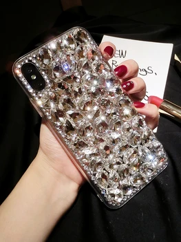 Moda Bling Diamond Bleščice Ohišje za Samsung Galaxy A01 A11 A21S A31 A41 A51 A71 M31 Opomba 10 Lite Plus A515 M21 M11