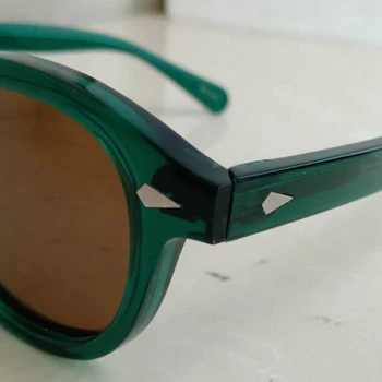 Moda Johnny Depp sončna Očala Moški Ženske Polarizirana sončna Očala blagovne Znamke Letnik Acetatni Okvir Lemtosh Očala Vrhunskih 005-2