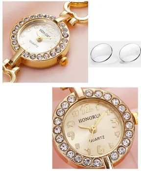 Moda ljubezen srce oblika diamanta zlitine kovinska zapestnica ure novo priljubljeno lady ženska obleka majhne izbiranje quartz zapestne ure
