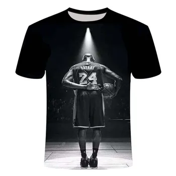 Moda nov slog Kobe Bryant šport dihanje 3D printed majica s kratkimi rokavi Moški/Ženske poletne O-neck zgornji deli oblačil za prosti čas T-majice