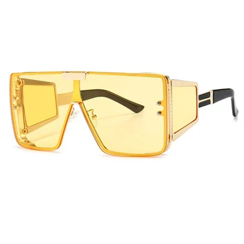 Modna Očala 2020 Novo Prevelik Kvadratnih sončna Očala Luksuzni Ženska blagovne Znamke Oblikovalec Vintage Retro ženska sončna očala Lunette