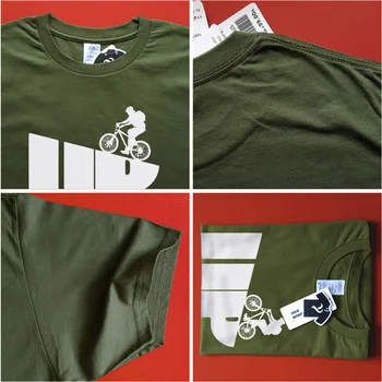 Modno Oblikovanje Gorsko Kolesarjenje UP Majica s kratkimi rokavi Rider Cikel MTB Kolesar Moških, 16 Barv O-Vratu Tees Smešno Moški Fitnes T-Shirt Ulične