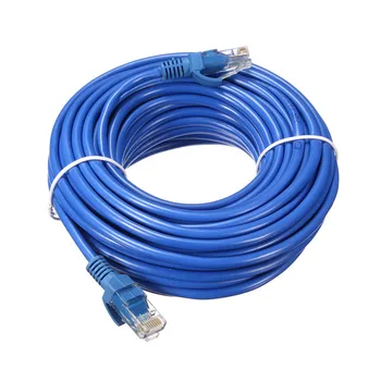 Modra Cat5 65FT RJ45 Ethernet Priključek za Kabel 15M za Cat5e Internetnega Omrežja Obliž LAN Kabel Kabel Orodje za PC Računalnik